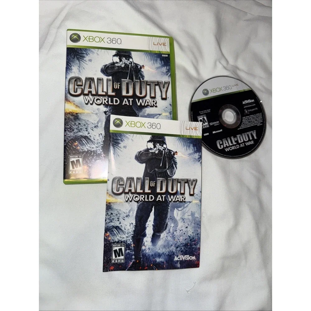 Call of Duty:‎ World at War - Microsoft Xbox 360 CIB Complete Tested & Working